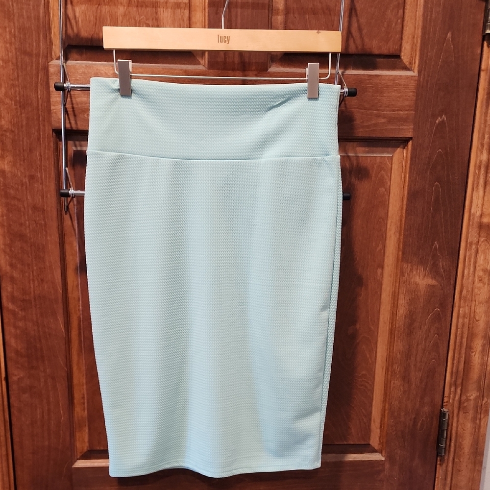 Lucy Women's Soft Mint Grern Pencil Skirt